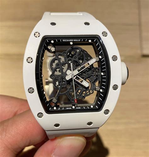 richard mille bubba watson white ceramic watch rm 055|richard mille bubba watson.